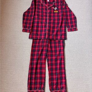 Men’s Disney Classic Holiday Plaid Pajama Set size small